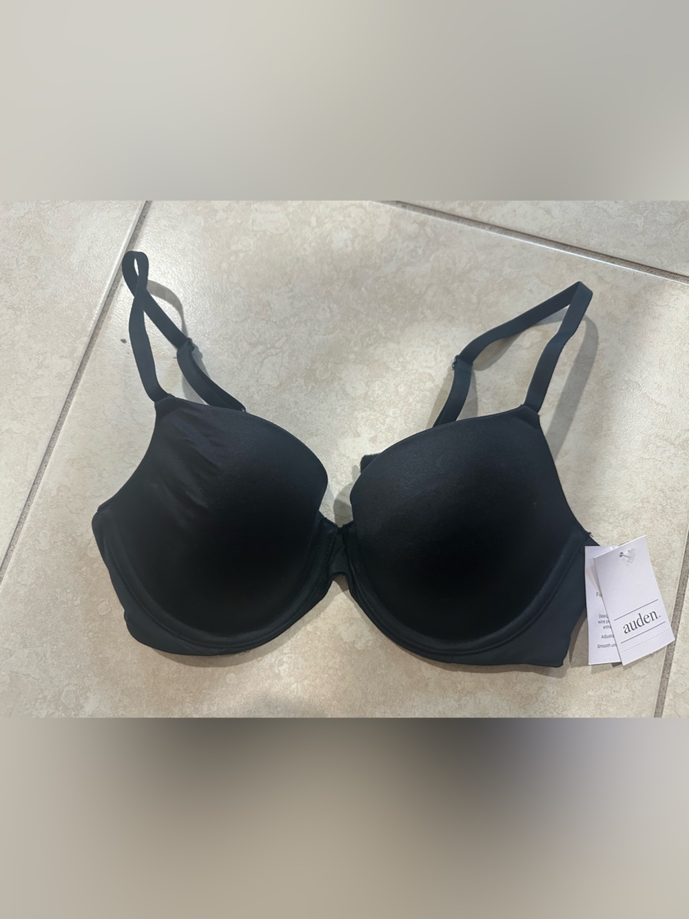 Auden Black Smooth Molded T-Shirt Bra